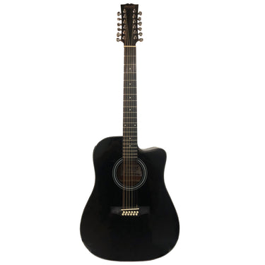 Guitarra Electroacustica Mc Cartney X-12-bk Negro 12 Cuerdas